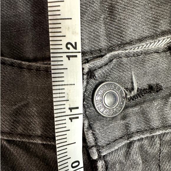 Levi's 508 Jeans Size 34 x 34 Gray Black Label Tapered Fit Denim Discontinued - Picture 10 of 13